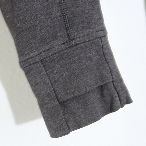 Lululemon Coast Wrap II Heathered Black Gray Cardigan Sweater Open Front Size 6 - Picture 8 of 15